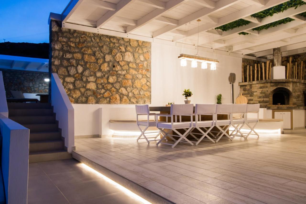 Theros Luxury Villas Damatria Exterior photo